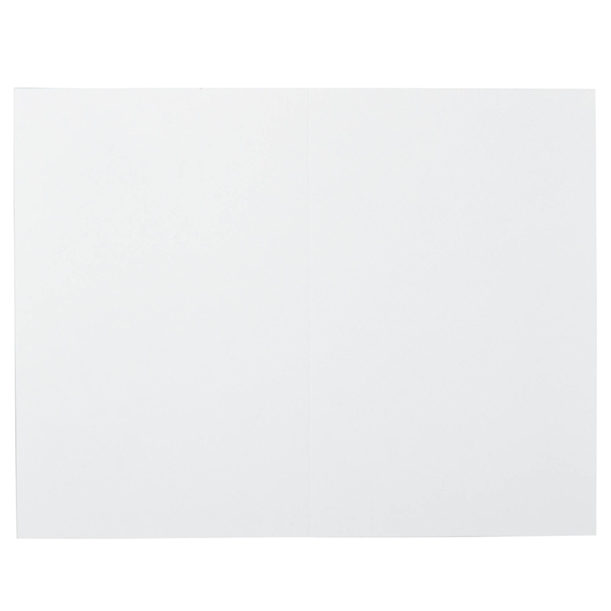 JAM Paper 3.5" x 4.875" Strathmore Bright White Wove Blank Foldover Cards